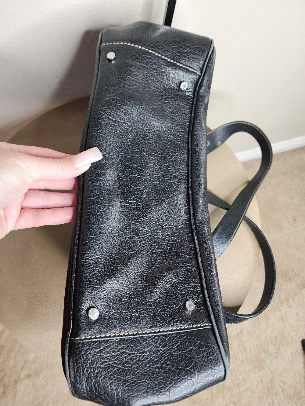 Kate Spade Black Leather Shoulder Bag -